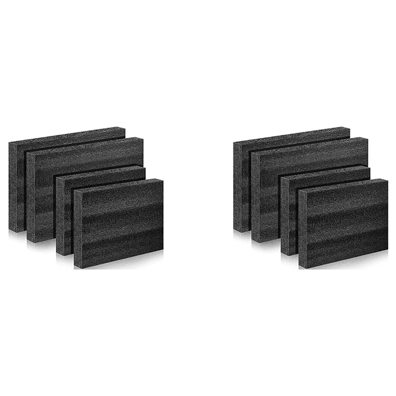 8 Pcs Customizable Polyethylene Foam Packing Foam Inserts For Cases Tool Foam Black Foam Sheet For Packaging And Crafts