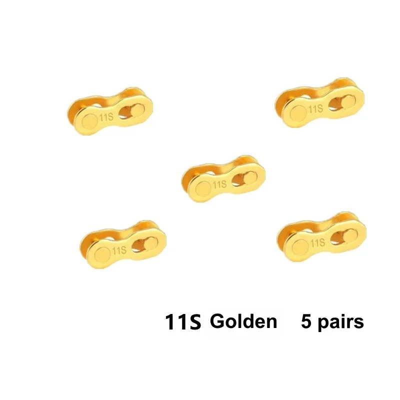 5 Paar Fahrrad-Kettenverbindungsstücke für 1-, 6-, 7-, 8-, 9-, 10-, 11-, 12-Gang-Ketten, CP, Gold & Regenbogenfarben – Detail 20