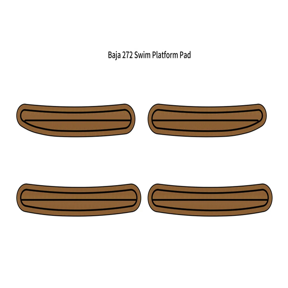 

Baja 272 Swim Platform Step Pad Boat EVA Foam Faux Teak Deck Floor Mat Flooring