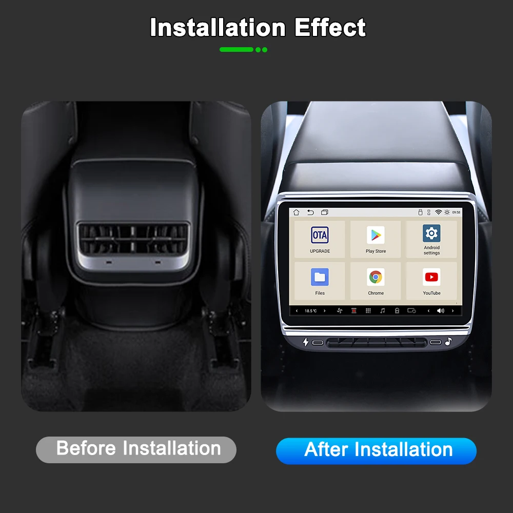 

Onlysay Android 13 WIFI Entertainment Screen 7 Inch Rear Display 4G+64G Wireles Carplay Andriod Auto For Tesla Model 3 Y