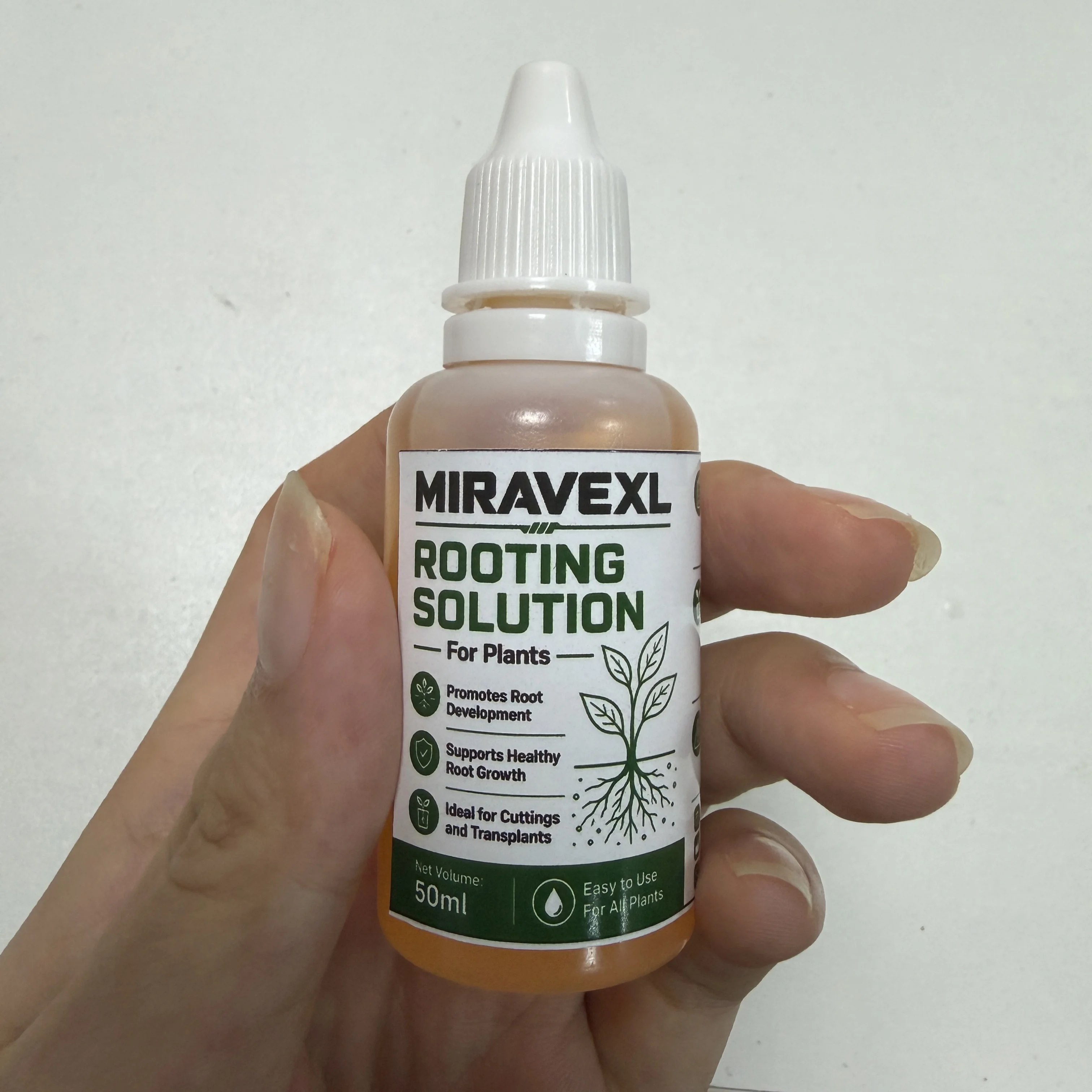 MIRAVEXL Wurzelwachstumslösung 35ml IBA Hormon-Tropfen für Stecklinge - Wirkt in Wasser, Erde, LECA für Monstera, Pothos, Philodendron – Detail 6