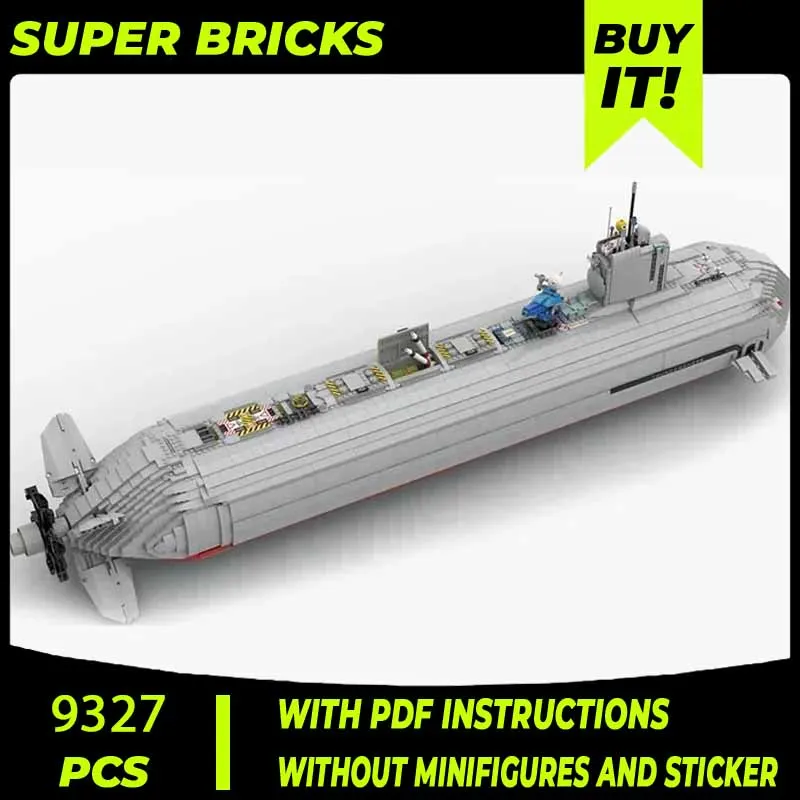 Moc Building Bricks Military Boat Model Thunderstorm Submarine Technology Modular Blocks Gifts Christmas Toys DIY Sets Assembly