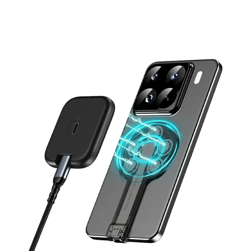 

Wireless Charging Kit - Wireless Charging Transmitter and Receiver 2-in-1 Latest Technology Magnetic Points Contact Connection