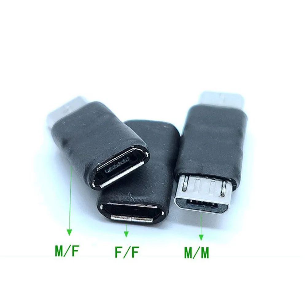 DIY Micro USB Female to Micro USB Connector Adapter Plug L Shaped Micro USB Male to Female Converter