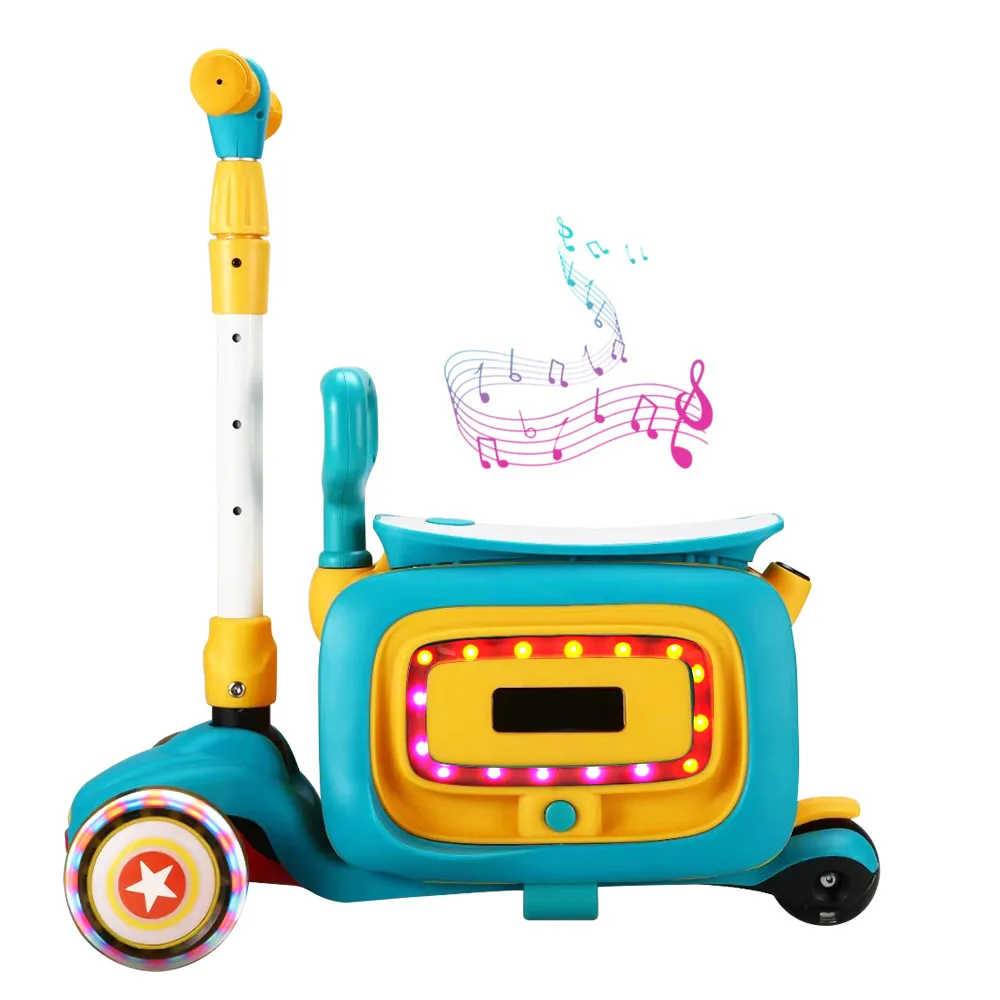 

Children's Multifunctional Yoyo Car Factory Wholesale Scooter Storage Box Children's Toys Luggage Scooter