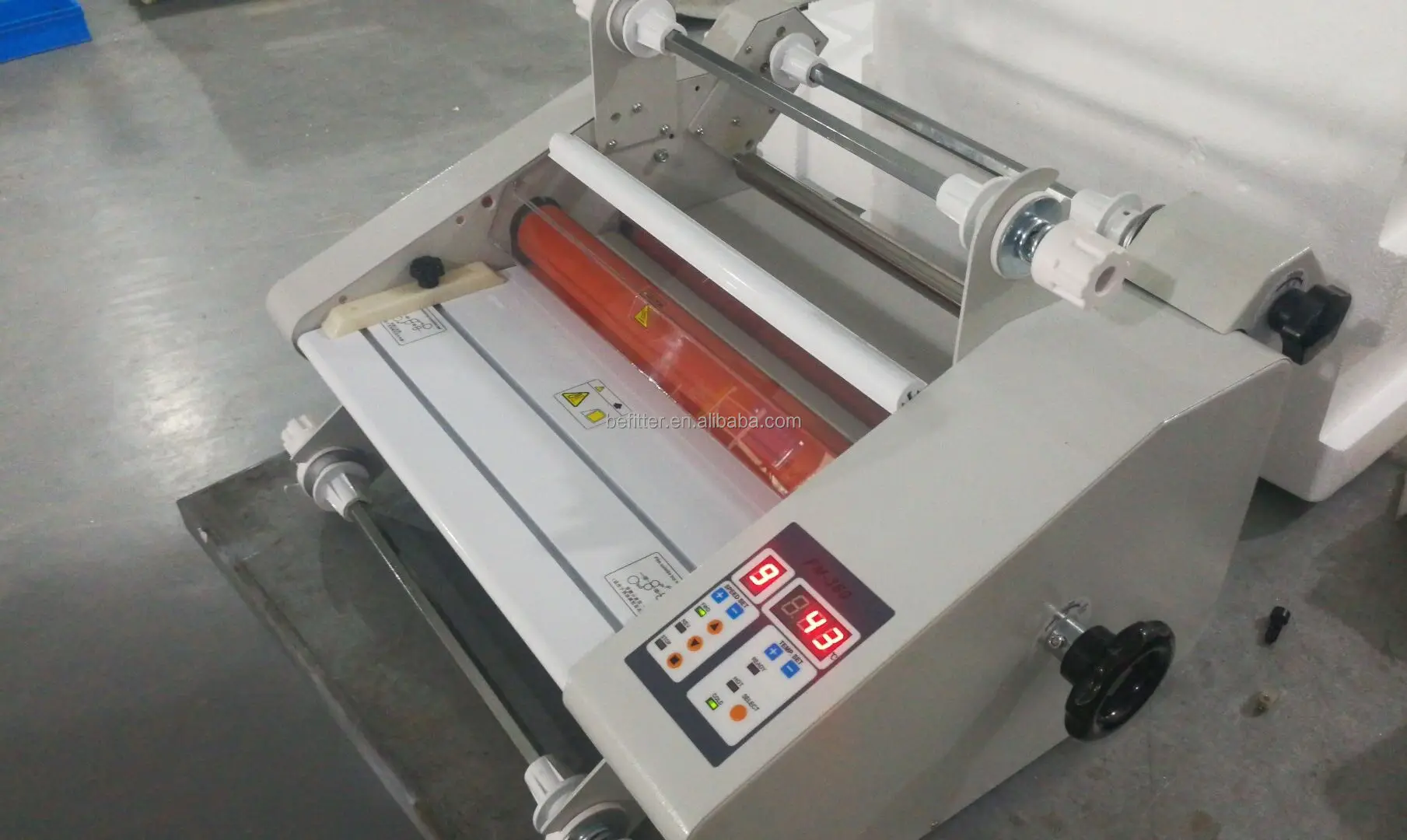 FM-360F 340mm Hot and Cold Roll Laminating Machine Double and Single Side Laminator with Take-up Function