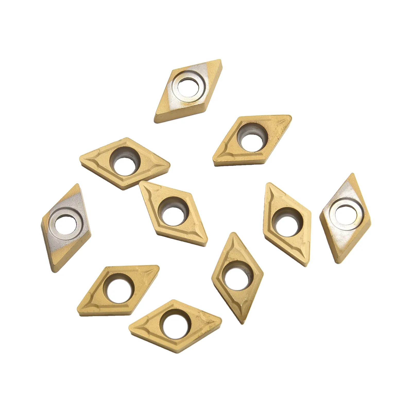CNC for lathe Cutting Tool Inserts 10pcs DCMT32 51 Carbide Excellent Performance Suitable for Various Processing Environments