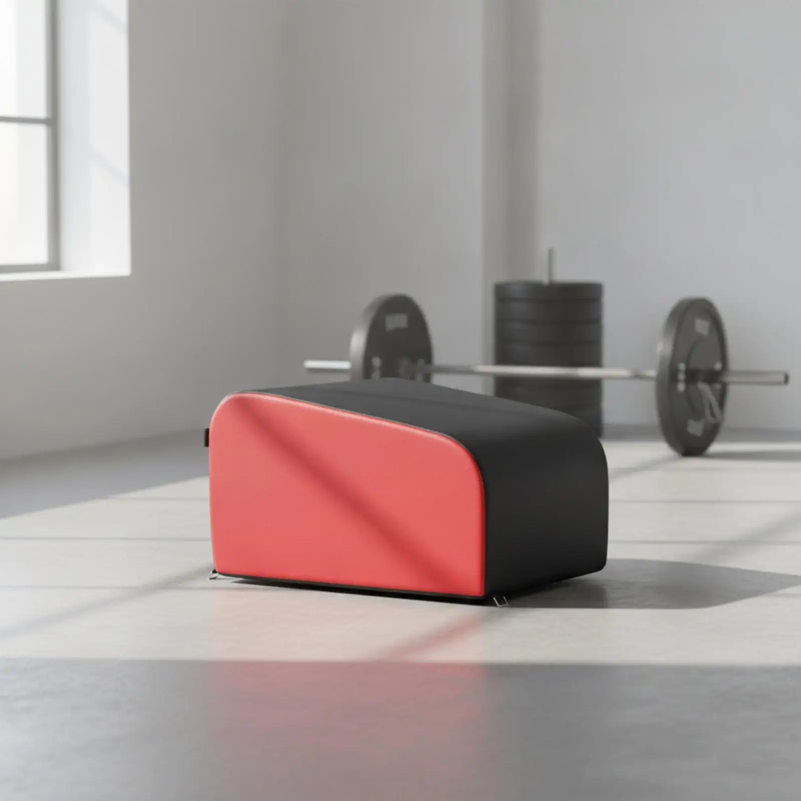 Training Box Easy-to-Clean Hip Thrust Box Glute Bridge Block Foam-Cushioned for Athletes, Strength Training, Home Gym