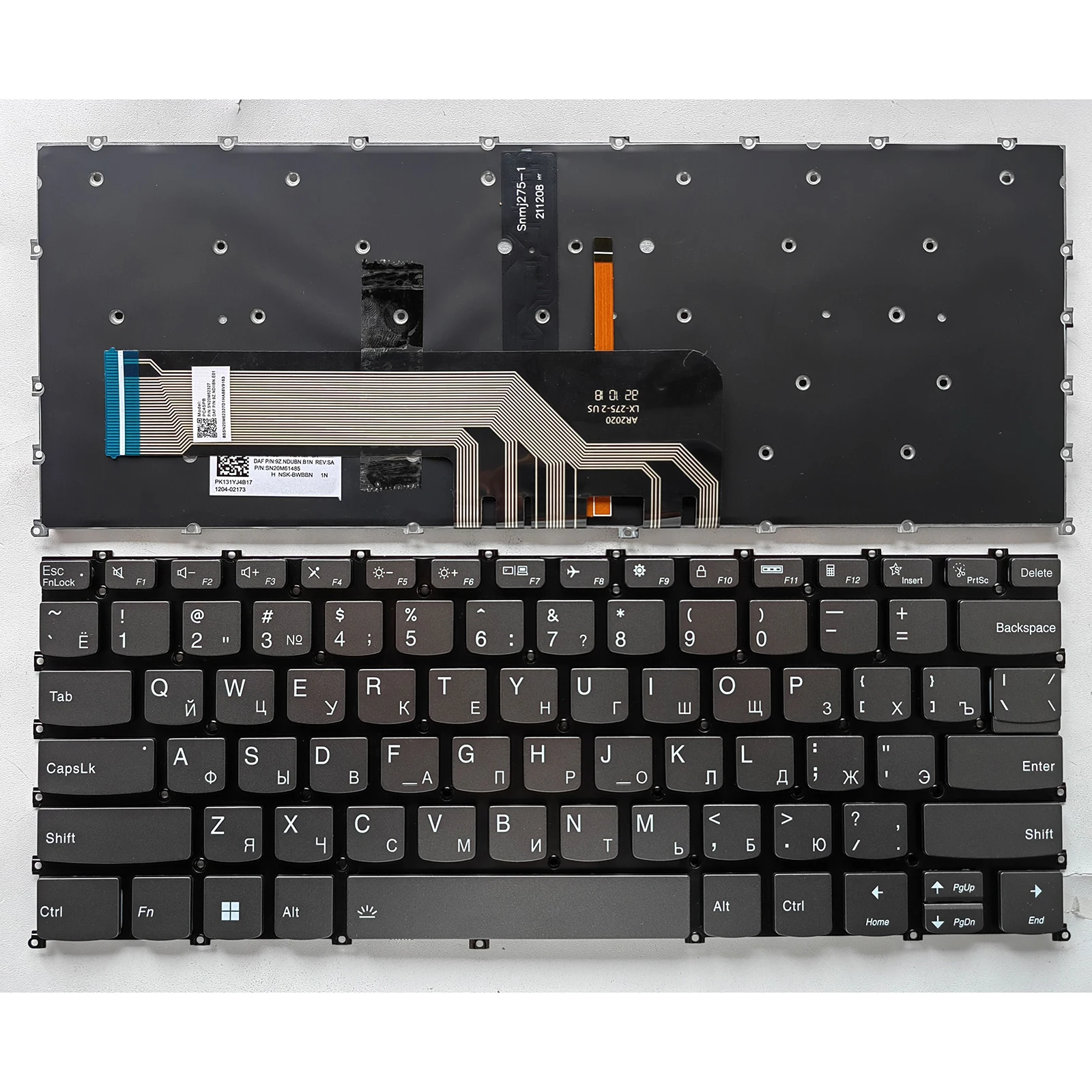 

US RU SP for Lenovo XiaoXin Air ARH7 IAL7 14ARE 14IIL 14ITL 14ALC 2020 2021 Laptop Keyboard
