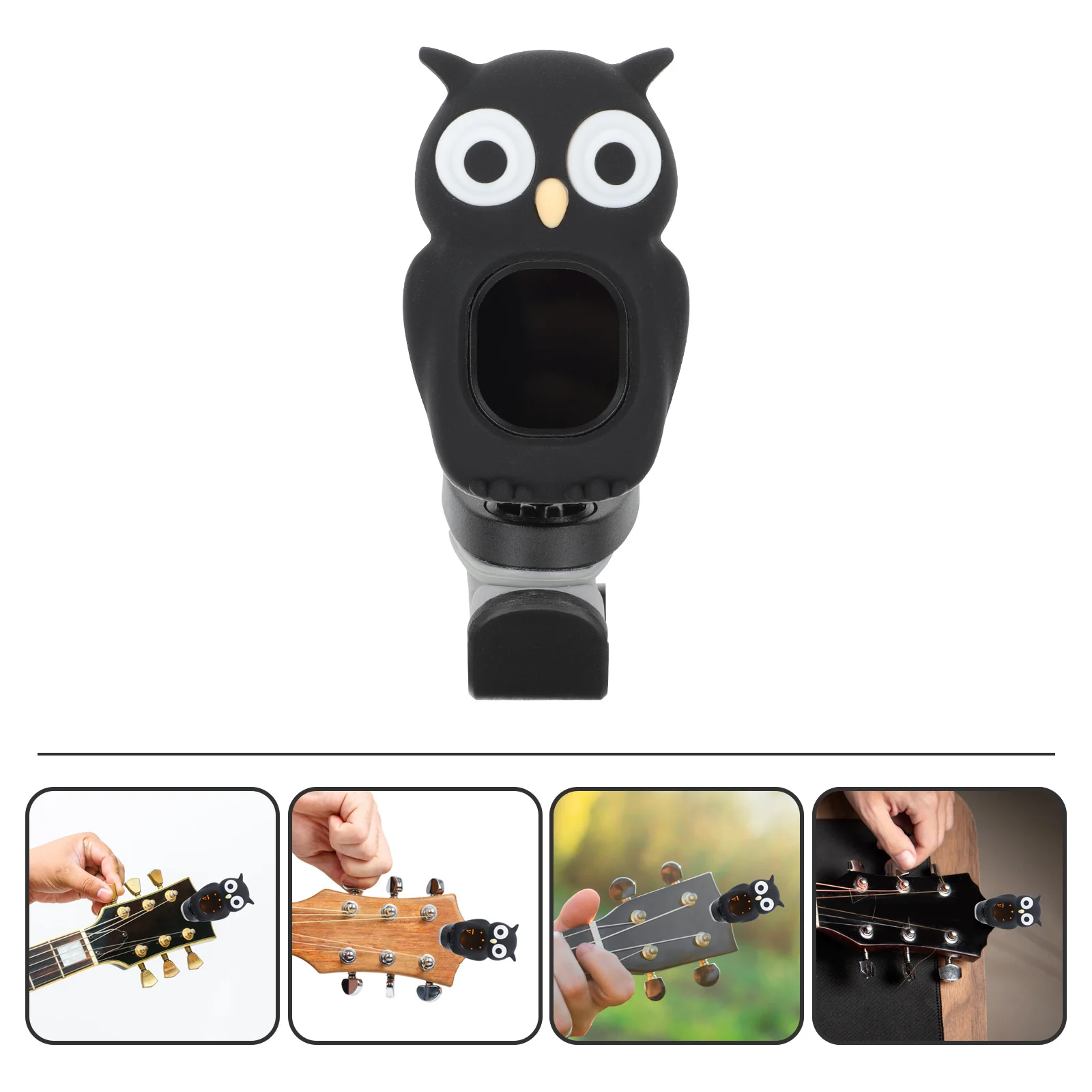 

Cartoon Owl Guitar Tuner Electronic Clip on Portable Acoustic Ukulele Violin Bass Guitar Tuning Tool Tuning Tool
