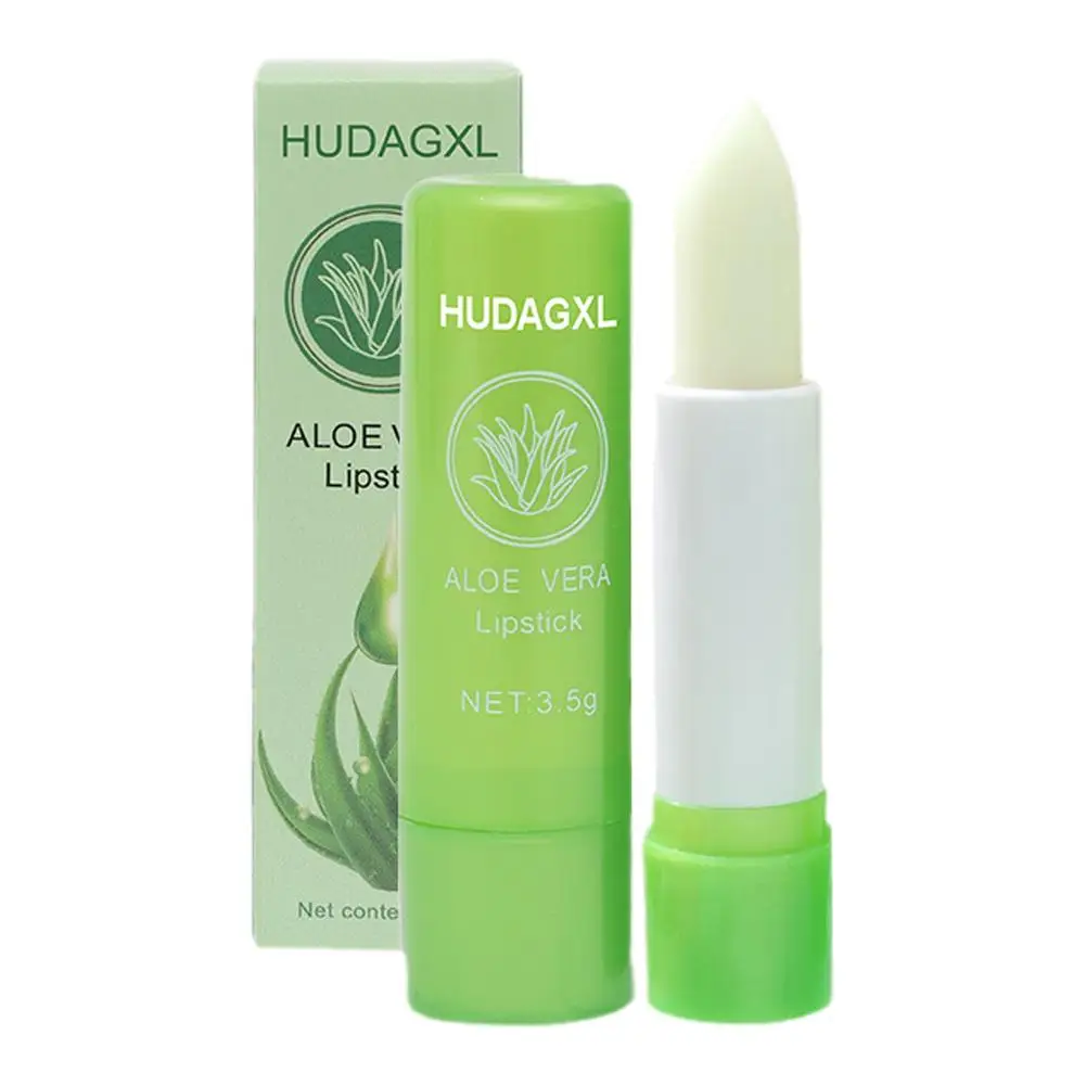 1pc Moisture Lip Balm Long-lasting Natural Aloe Vera Lasting Changing Lipstick Mood Color Lipstick Anti Long Aging Moisturi P7n9