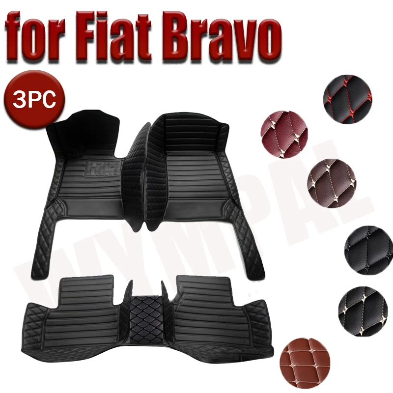 

Car Floor Mats For Fiat Bravo 2008 2009 2010 2011 2012 Auto Foot Pads Automobile Carpet Cover Interior Accessories