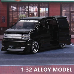 1:32 Nissan Elgrand favoloso modello di auto in lega MPV diecast simulazione in metallo modello di auto giocattolo collezione di luci sonore regalo