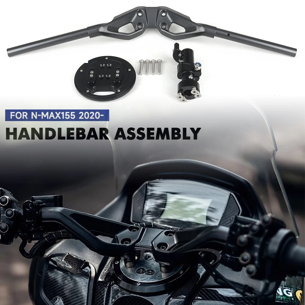 

Motorcycle Parts For YAMAHA NMAX155 N-MAX155 Nmax155 2020- Handlebar Assembly Handle Bar CNC Steering Wheel Accessories New