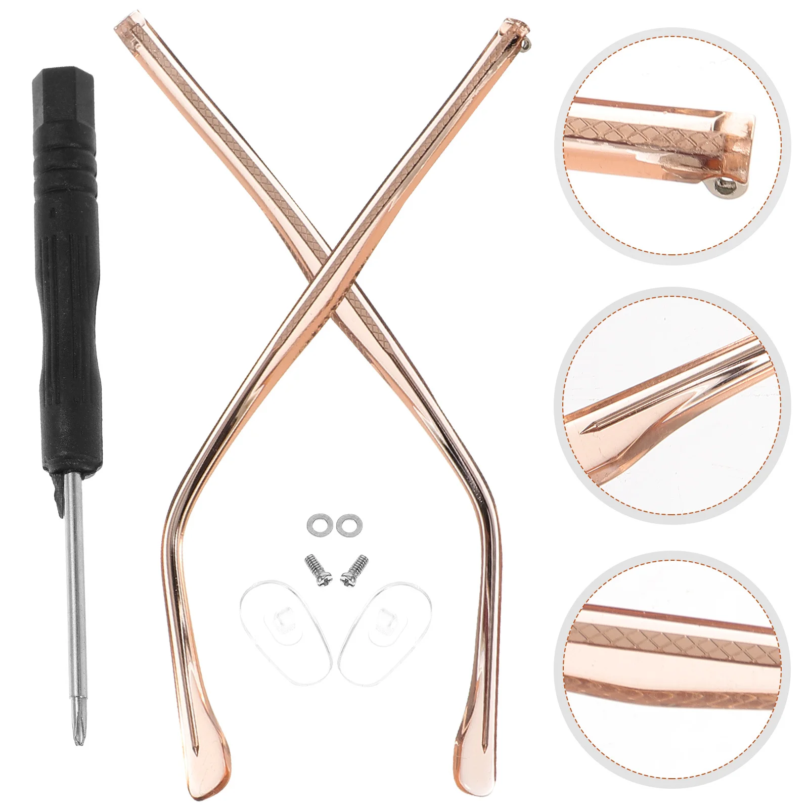 

1Pair Universal Eyeglasses Replacement Temple Sturdy Glasses Arms for Sunglasses Reading Glasses Myopia Frames