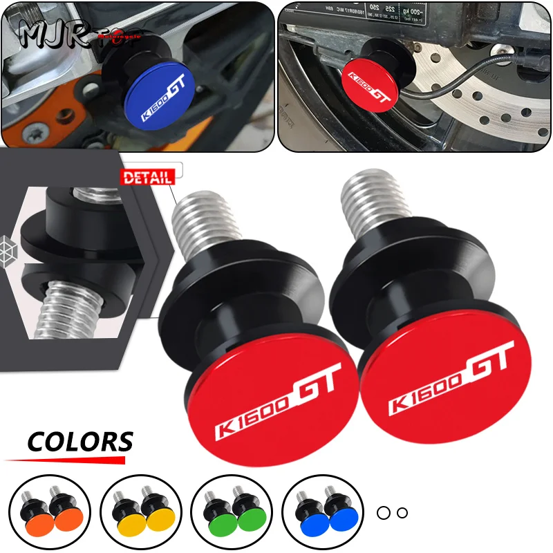 

Motorcycle CNC Swing Arm Spools Slider Stand Screw For K1600GT K1600GTL 2017 2018 2019 2020 Swingarm Spools k1600gt/gtl