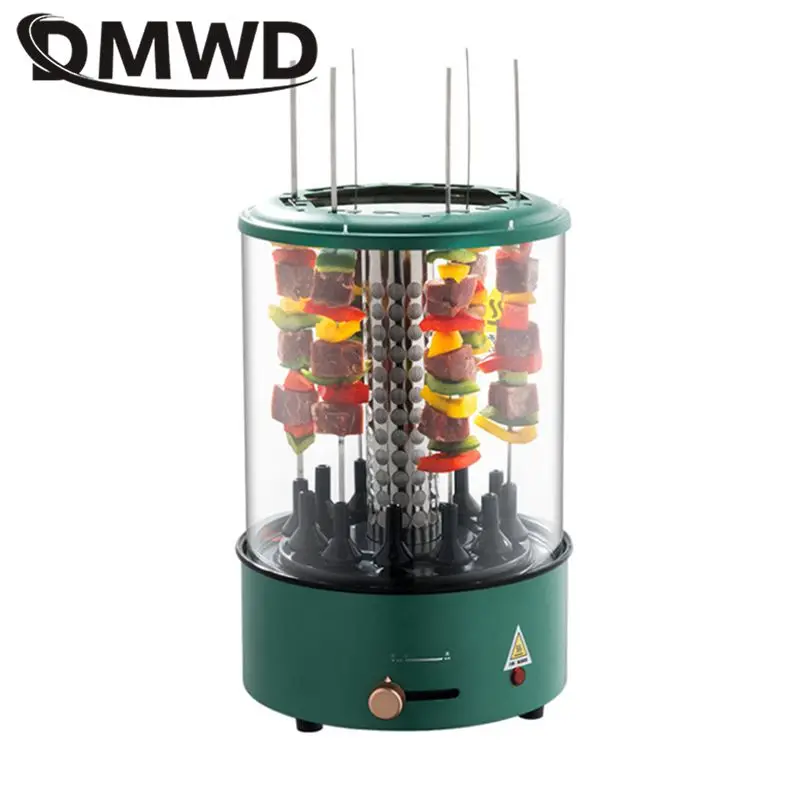 

Smokeless Vertical Grill Automatic rotisserie Washable Detachable Oil box BBQ Fork Firepower adjustable Universal Skewer Machine