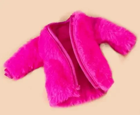 LX376 Modischer Plüschmantel, Kleidung, Geschenke für Ihre 1/6 Babi Xinyi Fr Fr2 Mizi Mengfan Puppen