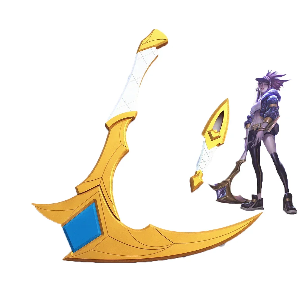 Game League of Legends LOL KDA Akali Sickle Dagger Cosplay Weapon Prop Halloween Christmas Party Masquerade Anime Shows