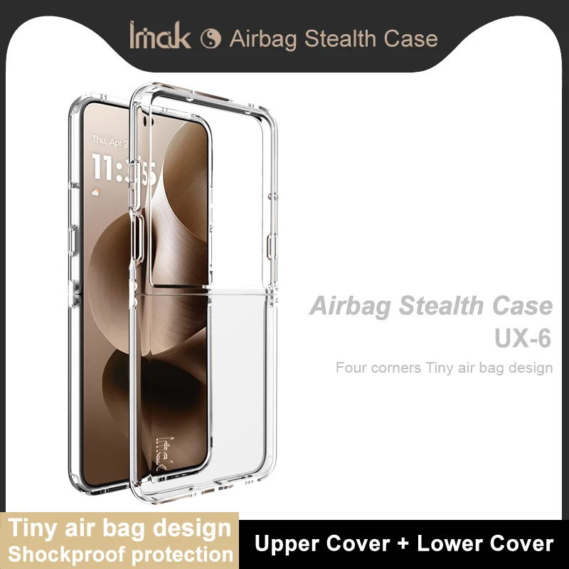 For Moto Razr 60 Ultra Case IMAK UX-6 Series Airbag Stealth Cover