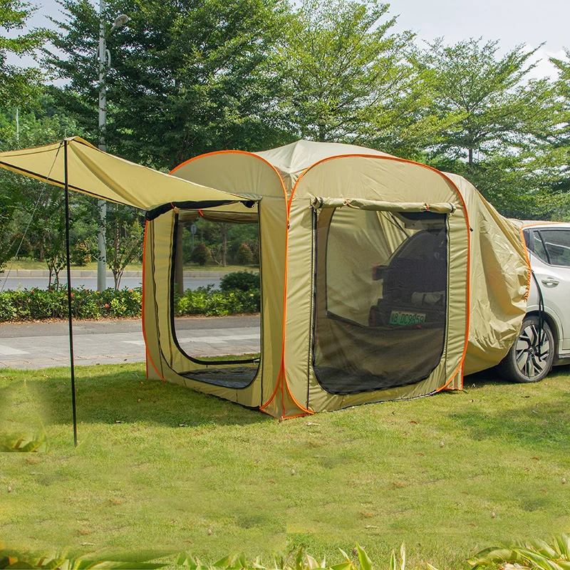 

Ultralarge 3-4 Person Automatic Waterproof Outdoor Camping Car Tail Extension Tent Canopy Sun Shelter