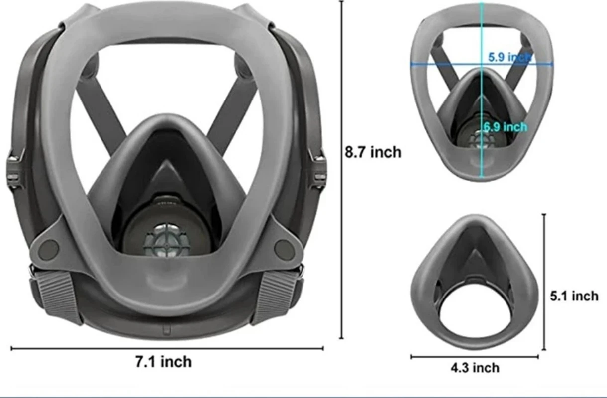 ガスマスク酸/有機/アンモニア 6800 フルフェイスマスクレスピレーターペイント化学殺虫剤実験室防塵多機能フィルター