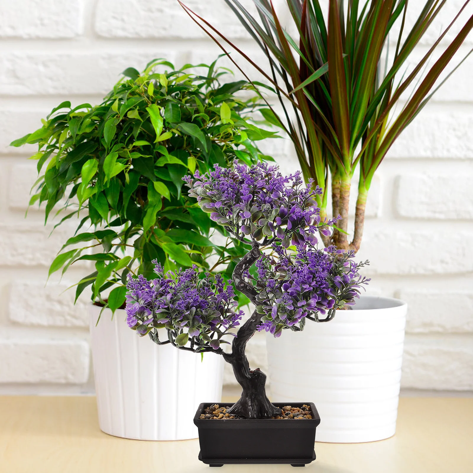 

Artificial Small Bonsai Tree Simulated Potted Plant Realistic Decorative Faux Plant for Office Home Table Artificial Plants