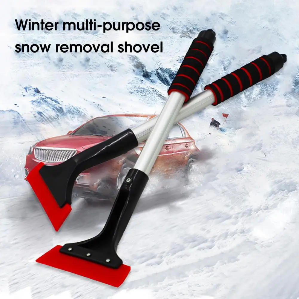 Snow Shovel Multifunctional Non-slip Anti-scratch Comfortable Grip De-icing Tool Winter Window Windshield Ice Scraper for Car