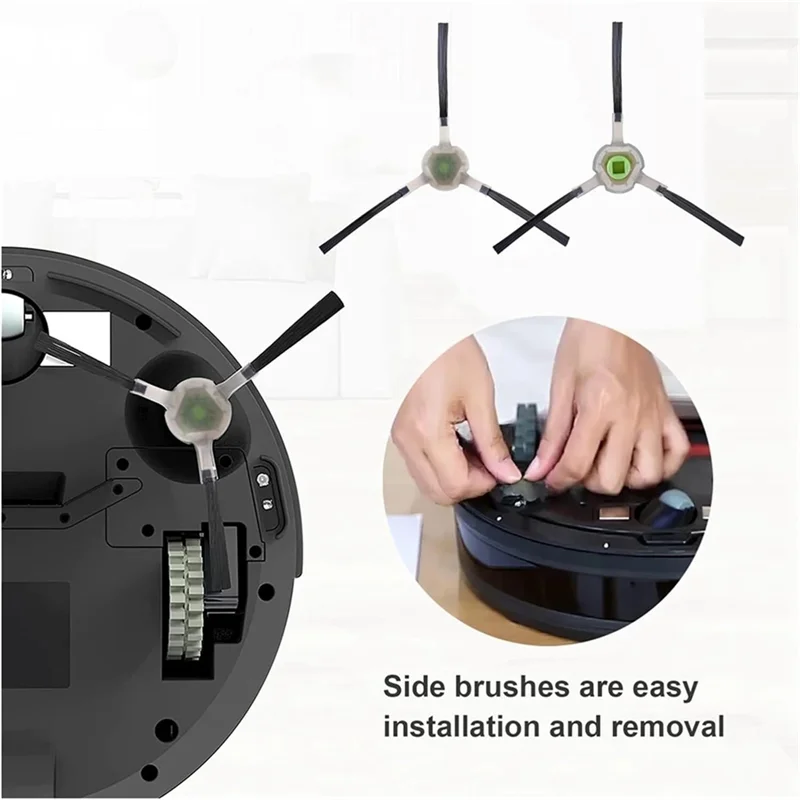 BBNV-For Lefant M201 U180 M571 M200 M500 M501 M520 T700 T800 أجزاء المكنسة الكهربائية الروبوتية وسادات الممسحة مرشحات HEPA فرش جانبية