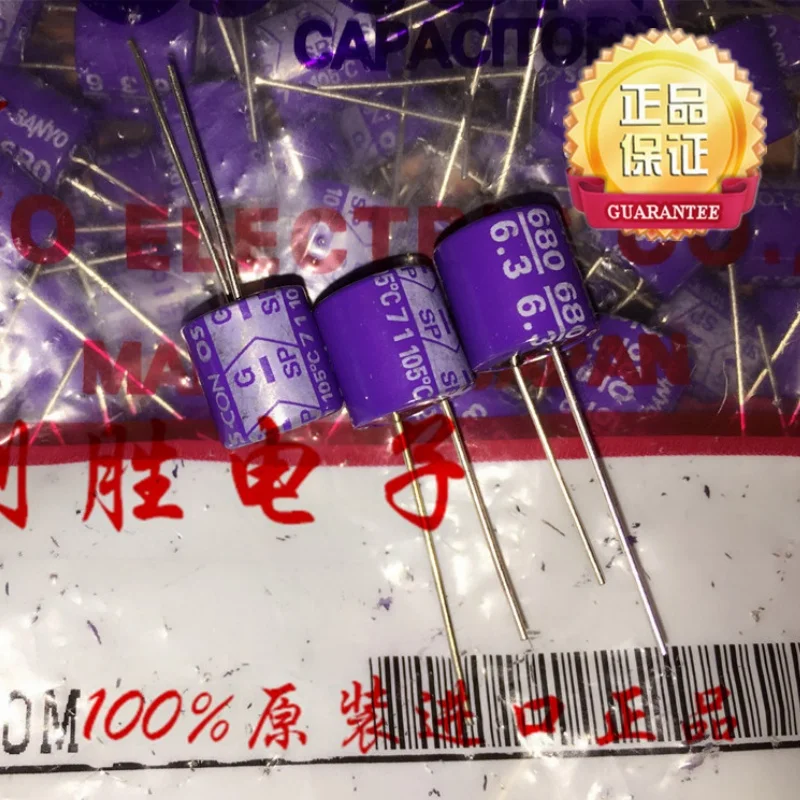 10PCS 680UF 6.3V SANYO solid SO-CON capacitor 6.3V 680UF 10X10 SP