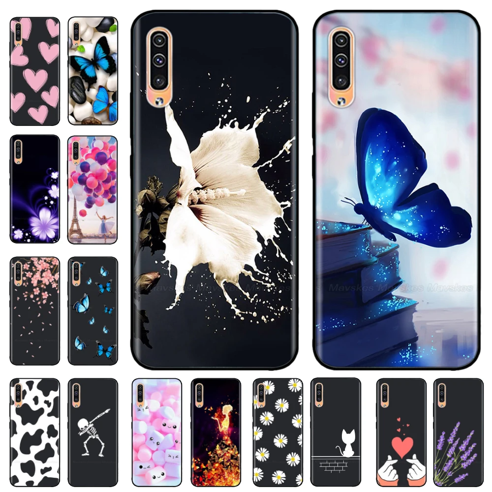 For Samsung Galaxy A50 A50S A30S Case Soft Black Silicone Back Cover Phone Case For Samsung A 50 A 50 30 S Fundas Coque Bumper