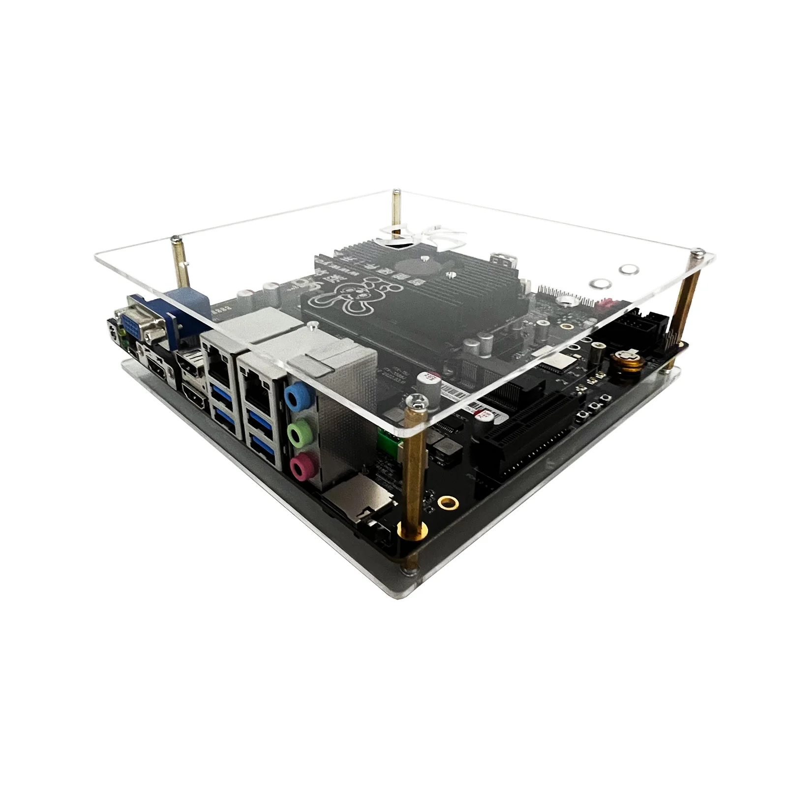 Casing Akrilik Smartfly untuk ITX-3588j Rockchip RK3588 8K AI MainBoard