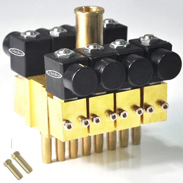 Digital water curtain solenoid valve rain wall waterfall brass valve