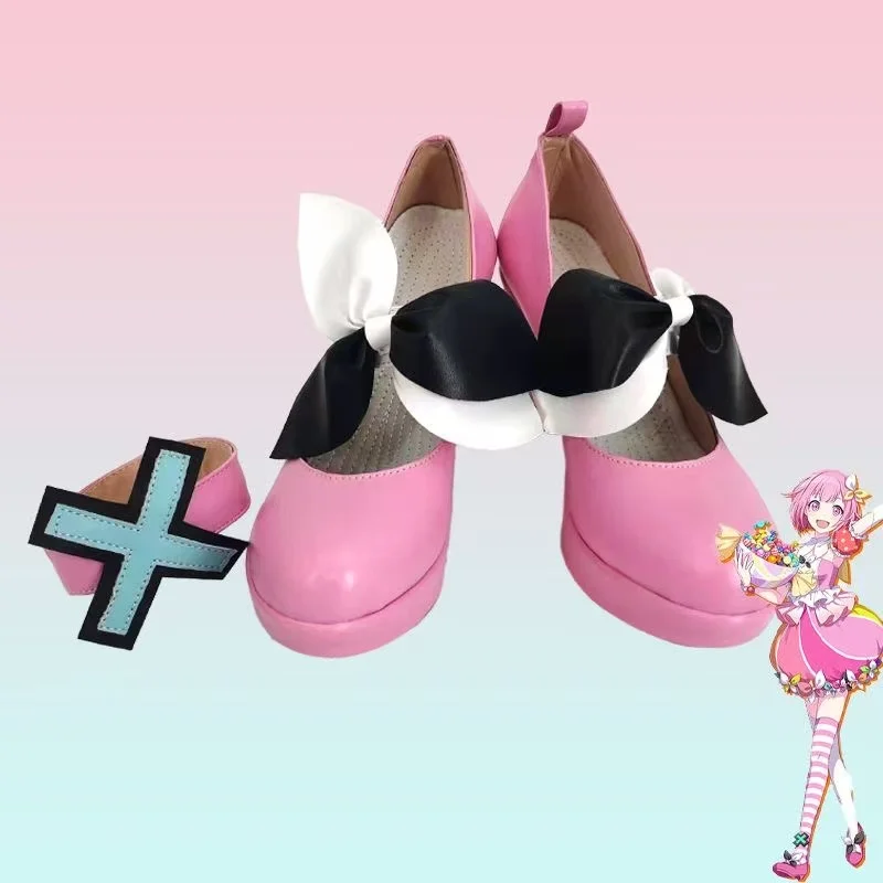 

Project Sekai Colorful Stage Otori Emu Cosplay Shoes Halloween Roleplay Pink Shoes Women Girls Anime Comic Exhibition Accessory