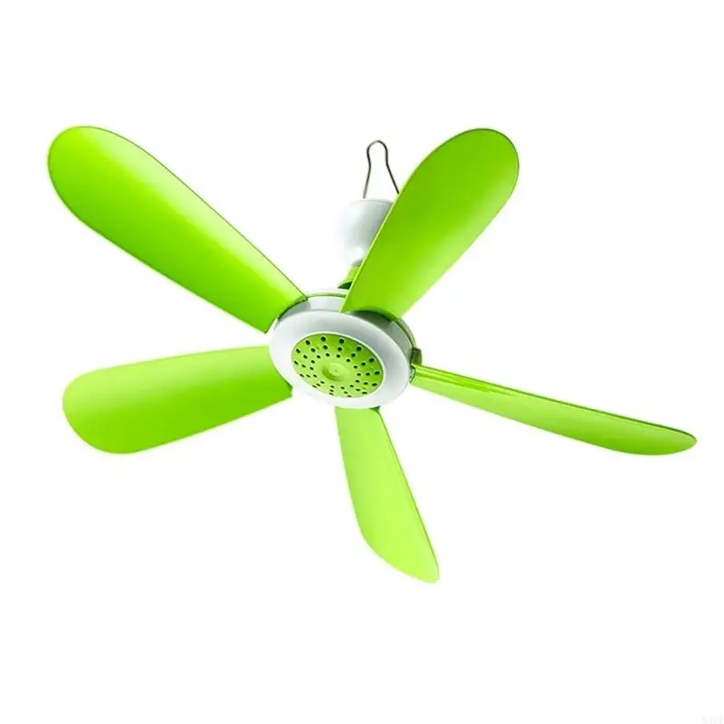Pack Of 5 Fan Leaves For ZOLEE 420Mm 16.5Inch Ceiling Fan Green Plastic 83CF