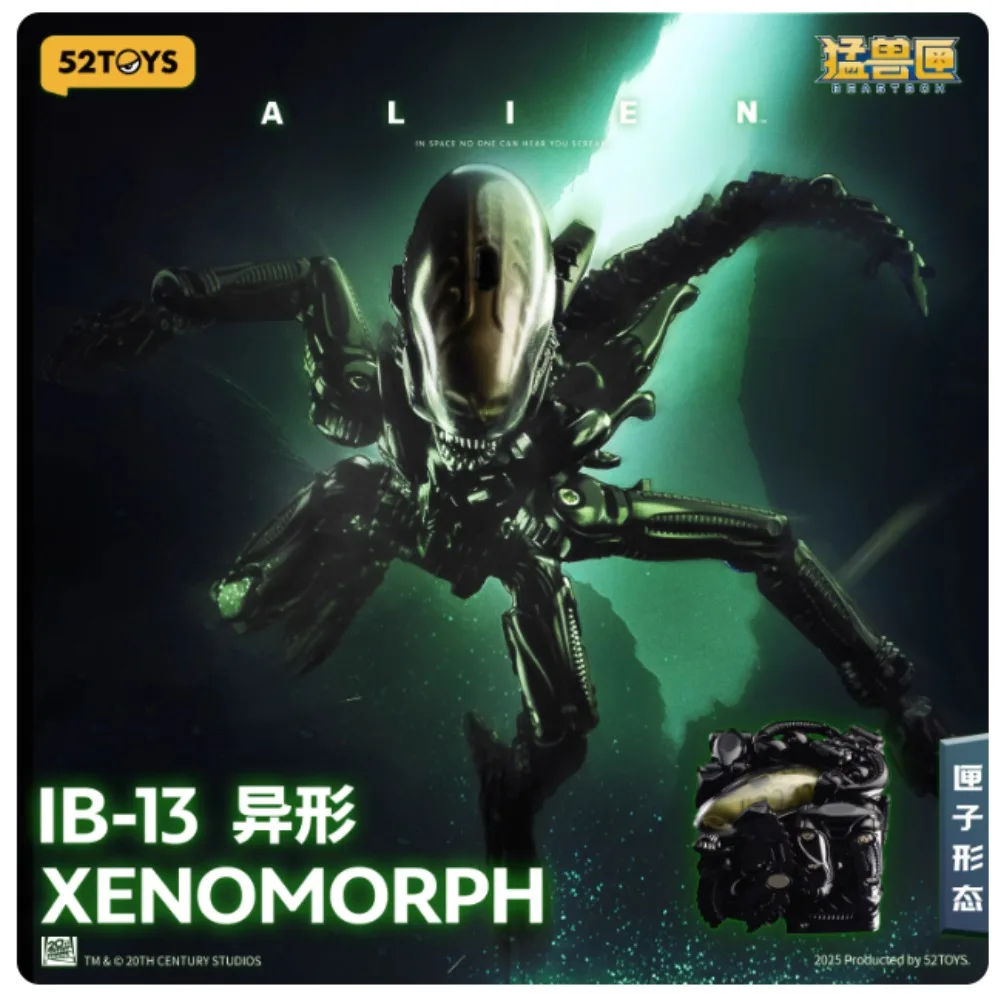 

52TOYS IB-13 XENOMORPH Beast Box Infinite Series Alien 2.0 Official Edition Transformable Action Figure Collectible Figurine