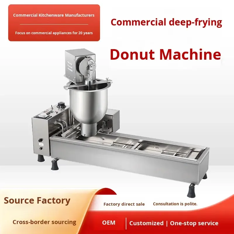 

Electric & Gas Integrated Automatic Donut Machine 220V Easy to Operate Restaurant Food Shop Manufacturing Plant Retail Hotels