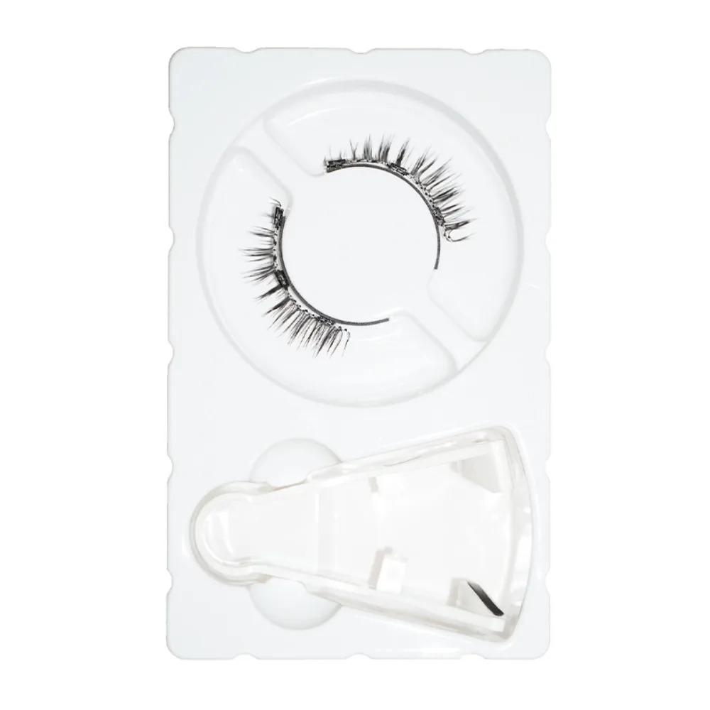 Glue Free Magnetic False Eyelashes DIY 3D Extension Magnetic Eyelashes with Clip Makeup Reusable False Eyelash Clusters Female
