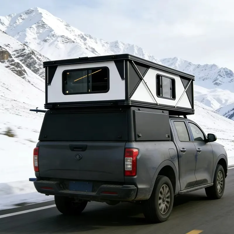 Rooftop Tent Premium Aluminum Truck Camper Full Size Fit 5.5ft Bed Crew Cab 4x4 Overland Customized Outdoor Camping Shelter