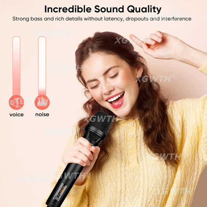 Microfone sem fio uhf dinâmico handheld karaoke mic sistema skm9000 skm5200 recarregável para dj áudio estúdio alto-falante amplificador