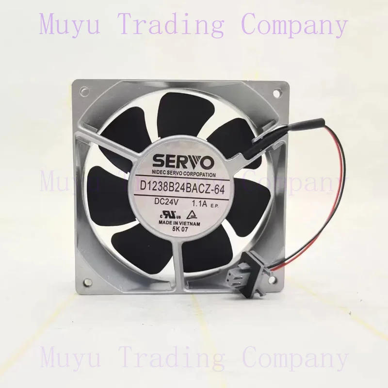 

FOR SERVO D1238B24BACZ-64 DC 24V 1.1A 120x120x38mm 2-Wire Server Cooling Fan