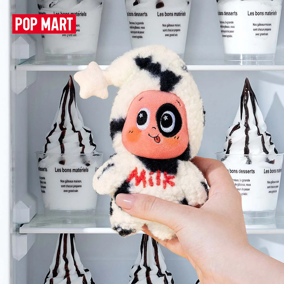 【EU】POP MART MOON GELATO Series - Peluche en forme de pudding au lait en blister