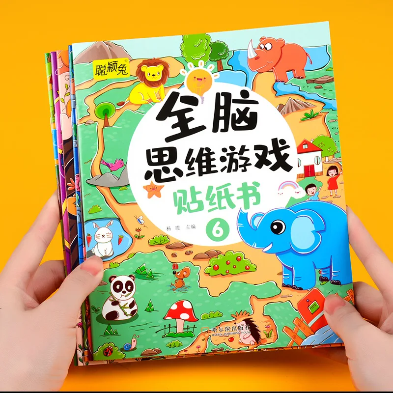 

Игры для развития мышления у детей 3-6 лет, наклейки, тренировка концентрации, математические головоломки для развития интеллекта