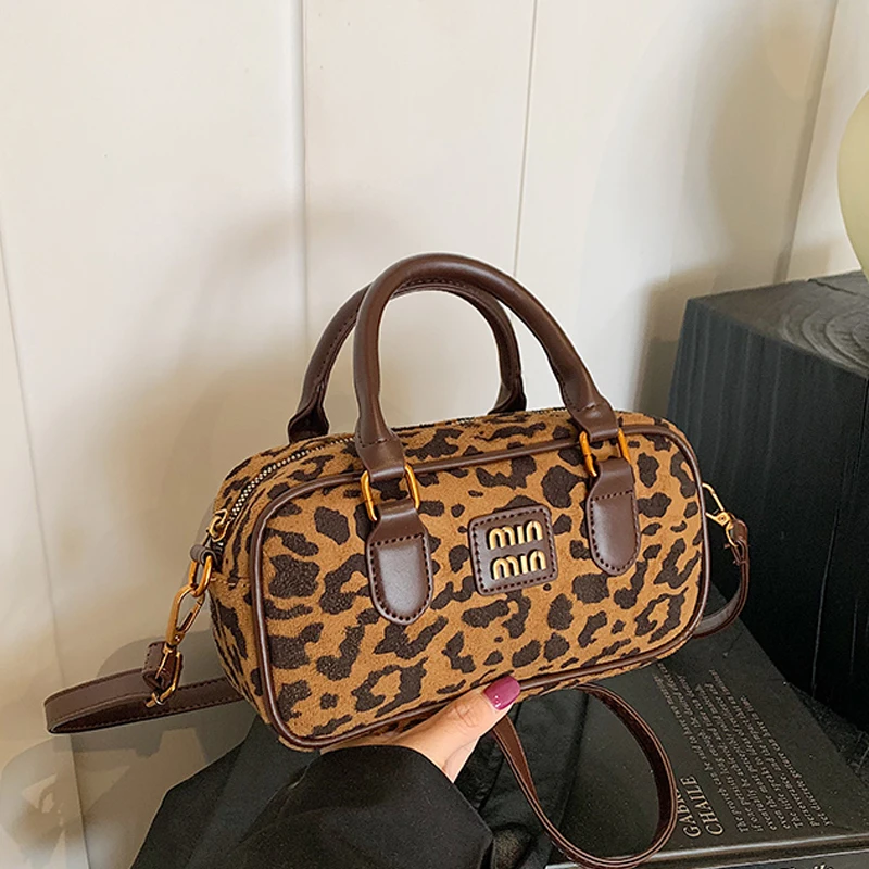 

New Bags For Woman Luxury Designer Fashion Leopard Shoulder Bags Ladies Hand Purses Crossbody Square Tote Beach Messenger Bag