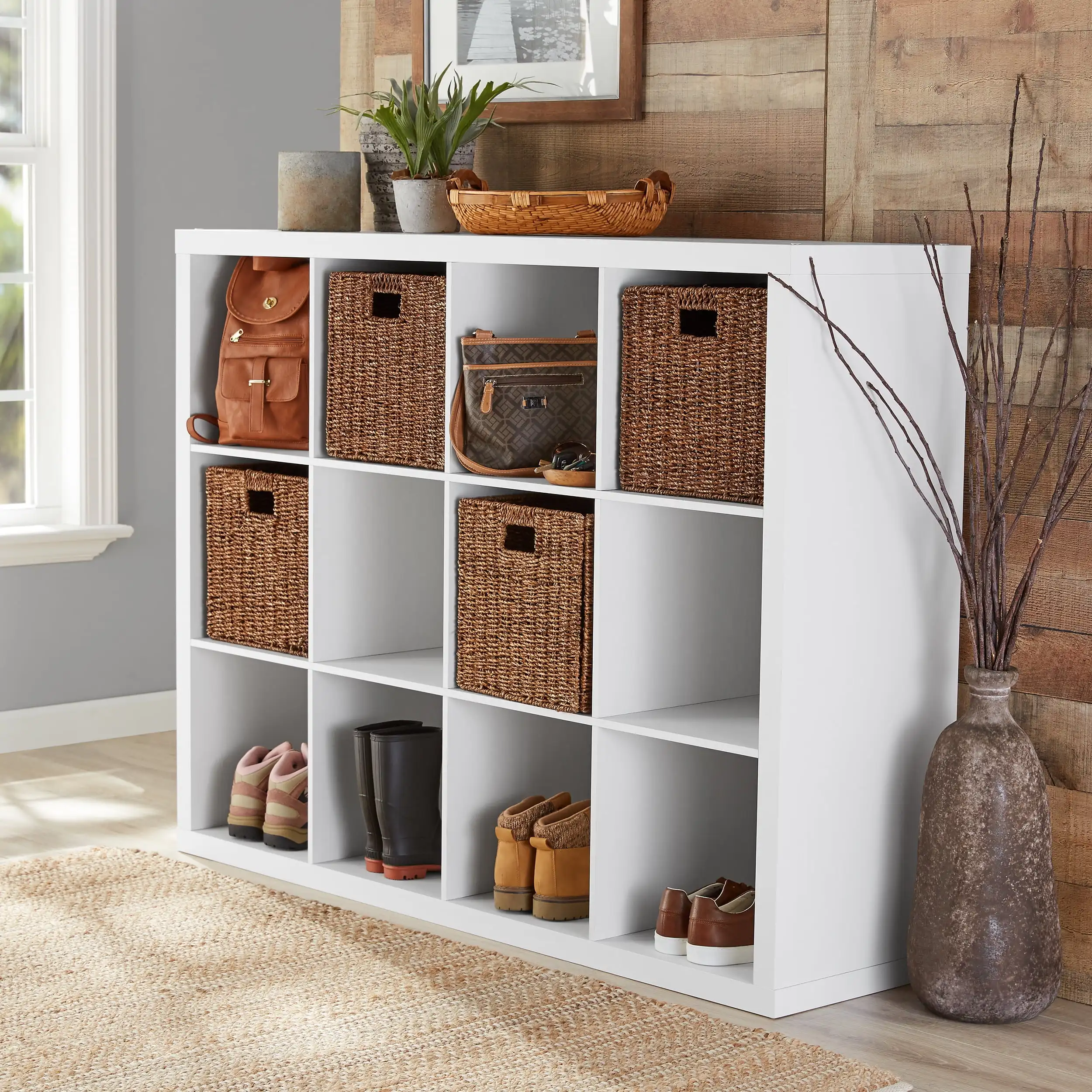 12-Cube Storage Organizer, Multiple Finishes