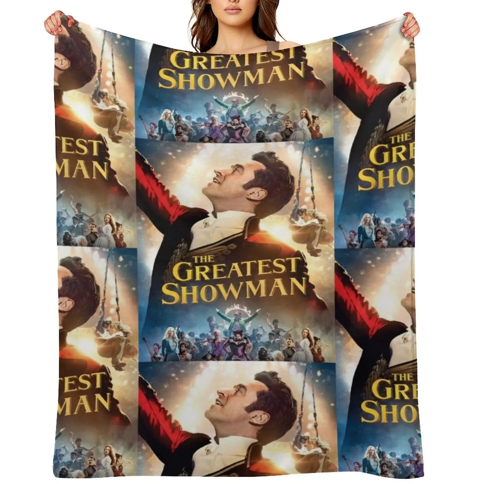 

hugh the greatest showman jackman tour 2020 duaempat Unisex T-Shirt Front Throw Blanket heavy to sleep Sofas Soft Beds Blankets
