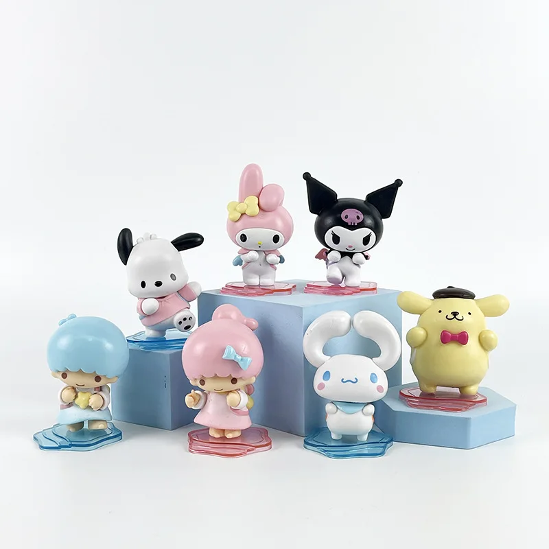 Sanrio back little friend blind box figure ornament Kulomi jade cinnamon dog afraid to buy Melody doll gift