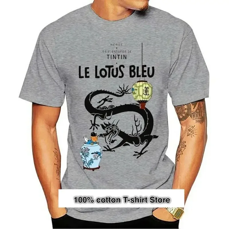 Camiseta Divertida De Pokémon Para Hombre, Camisa Con Gráfico De Loto Azul De Tintín