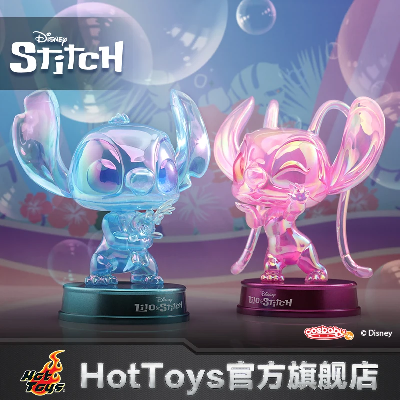 

13cm Disney Anime Figure Lilo & Stitch Purple Cosbaby Exclusive Model Dolls Collection Stitch And Little Angel Illusion Edition