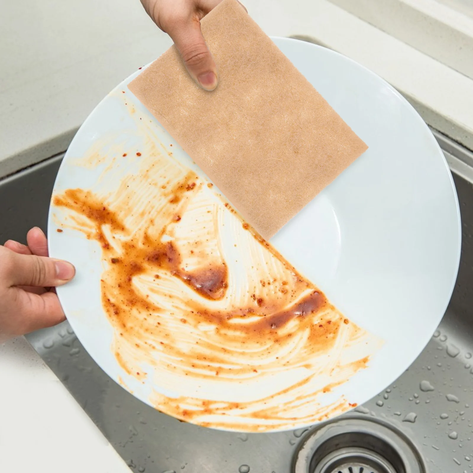 

20Pcs Sisal Scouring Pads Safe for Cookware Dishes Appliances Polishing Light Cleaning Multipurpose Scrubber Scrubbing Pads